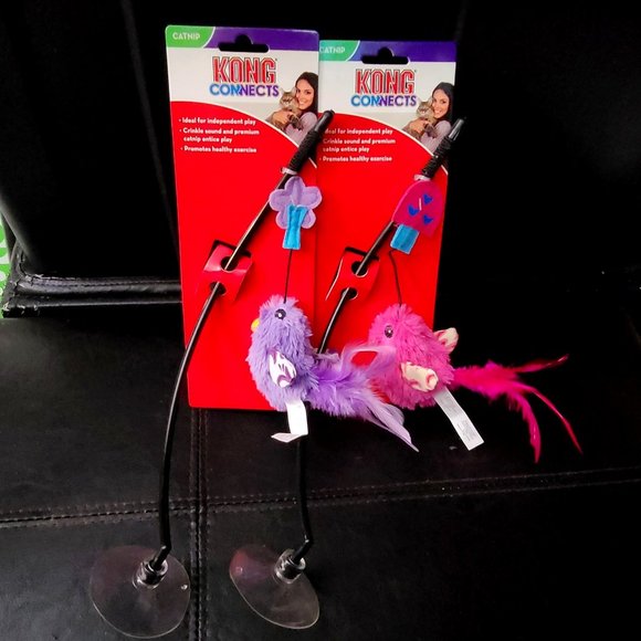 Kong Cat Connects Toy Window Attachment w / catnip ea. New ! - Picture 1 of 7